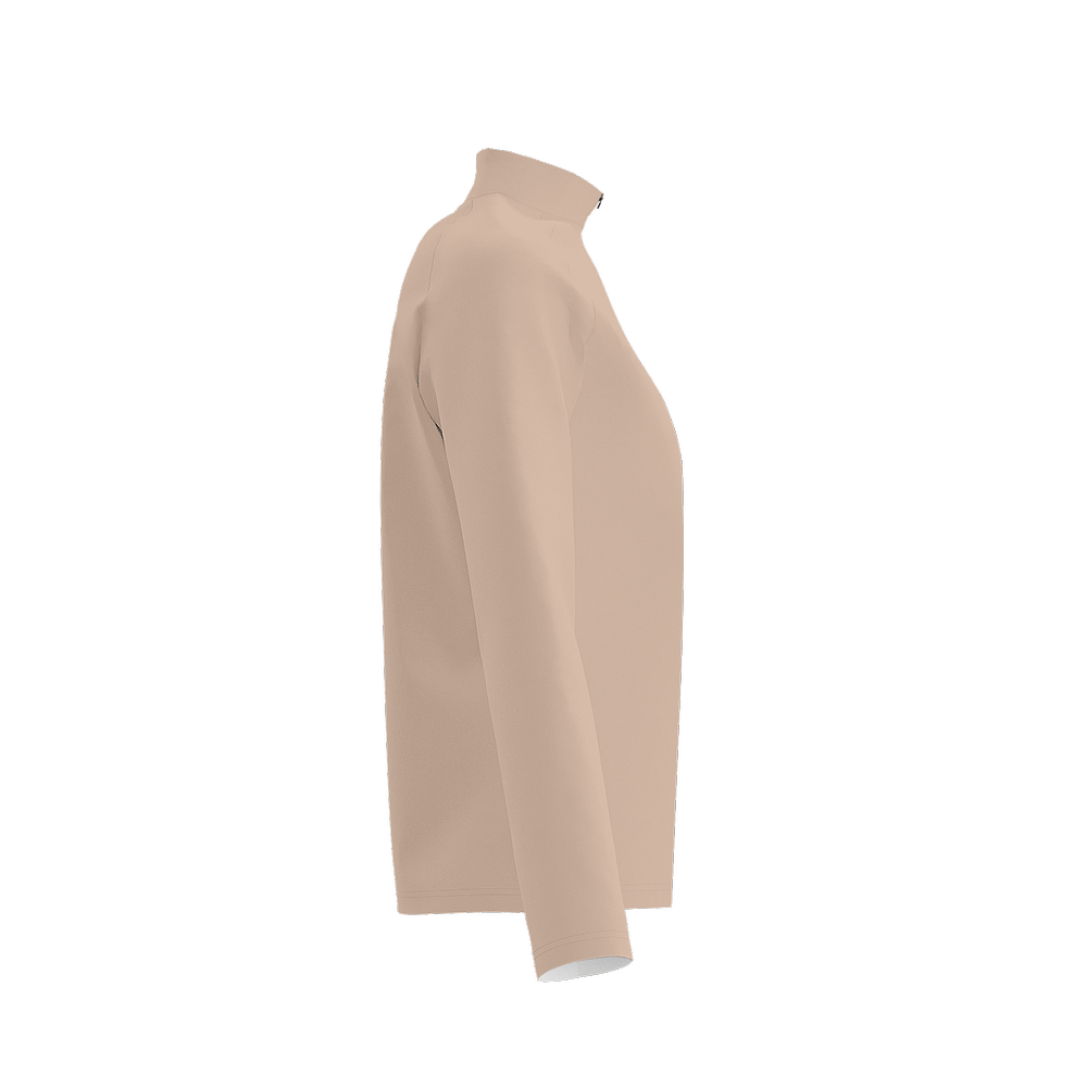 Terra Flow Quarter Zip in Clay Beige | Sustainable Luxury - Urban Lab.Eco