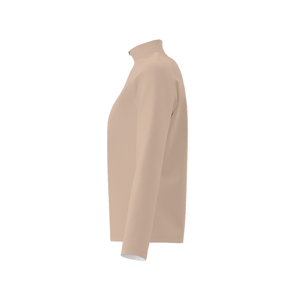 Terra Flow Quarter Zip in Clay Beige | Sustainable Luxury - Urban Lab.Eco