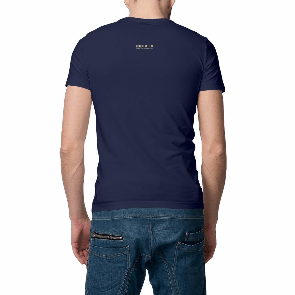 Earth Essential Heavyweight Organic Cotton T-Shirt | Navy - Urban Lab.Eco